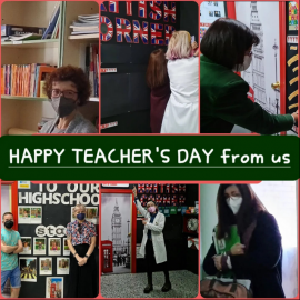 EVERY DAY IS TEACHER’S DAY.THANKS TO ALL THE TEACHERS OF THE IES AL-QÁZERES